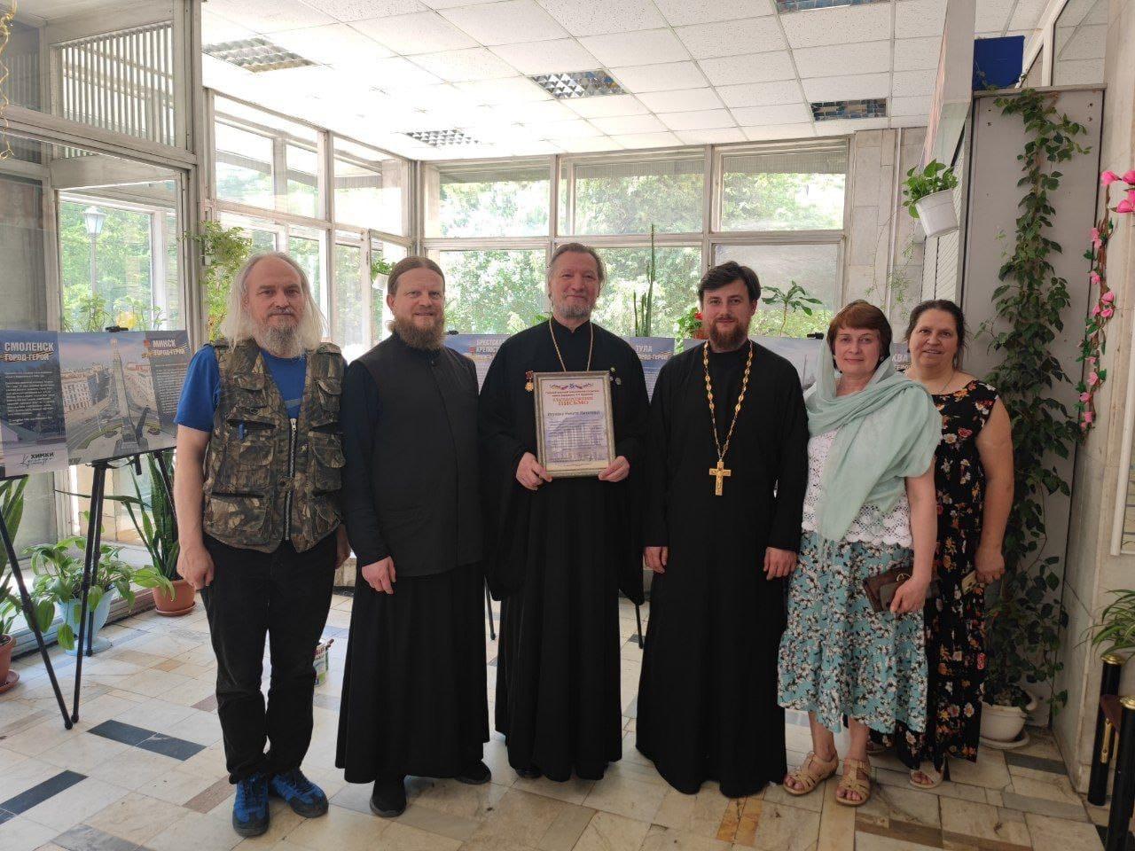 Насельник Донского монастыря посетил военный госпитали имени Н.Н. Бурденко